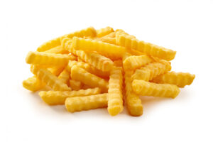 Pile,Of,Golden,Crispy,Crinkle,Cut,Pommes,Frites,,French,Fries